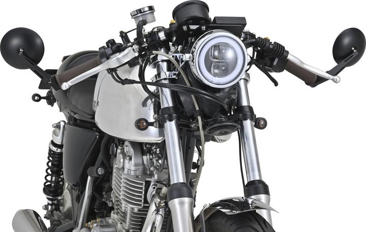 Immagine prodotto Daytona Set di 2 specchietti lunghi neri "D-Mirror-9" in alluminio ABS per il manubrio