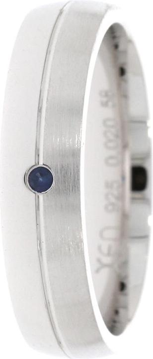 Xen Bandring mit Saphir ca. 0,02 ct.