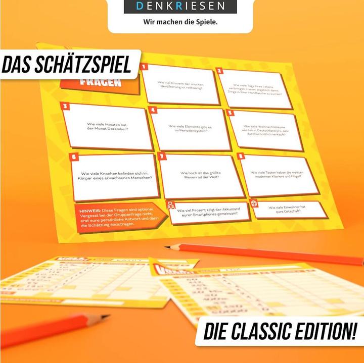 Produktbild Denkriesen VOLL VERSCHÄTZT A4-Block - Knapp daneben ist auch gewonnen. - Classic Edition (Deutsch)