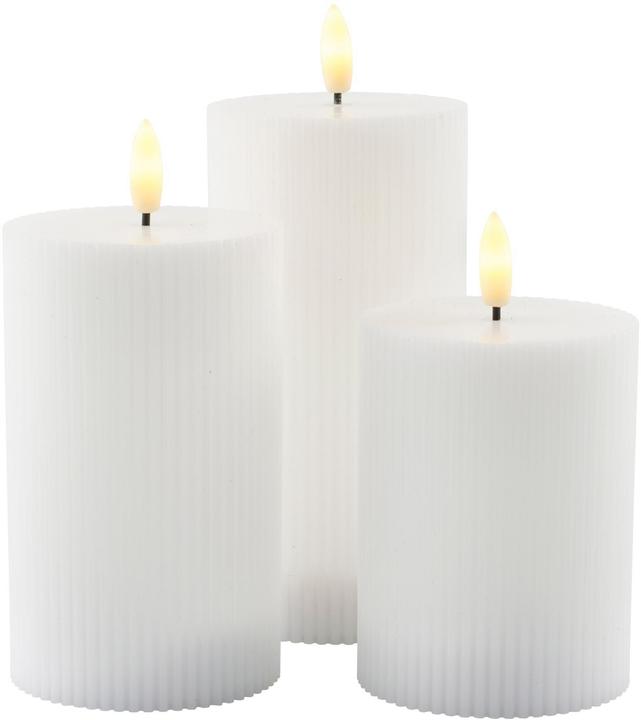Image du produit Sirius Set de bougies LED Smilla, 10/12.5/15 cm, Rechargeable (3 x)