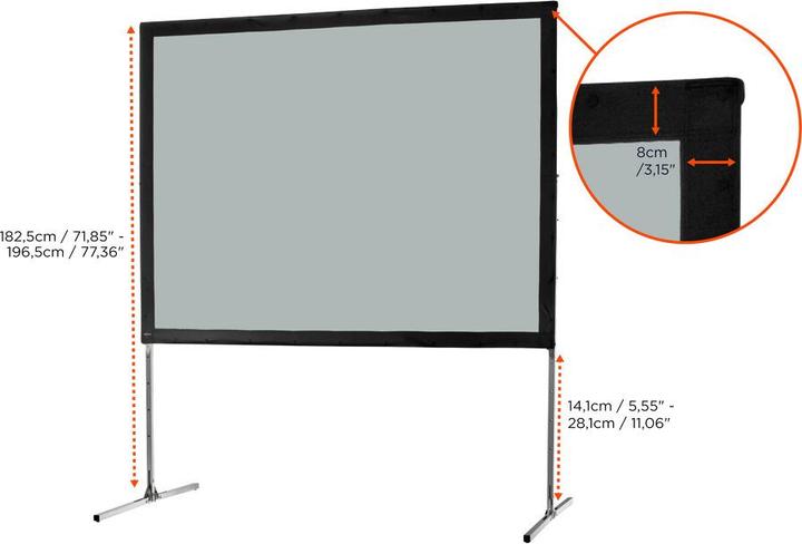 Immagine prodotto Celexon Mobile Expert Folding Frame Screen - Schermo (99.61", 4:3)