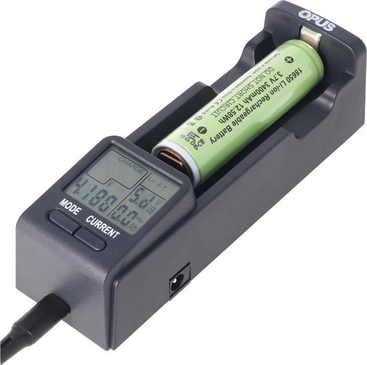 Image du produit Opus Chargeur rapide pour batteries IFR 3,2V et 3,6-3,7V avec fonction de décharge (Chargeurs sans batterie)