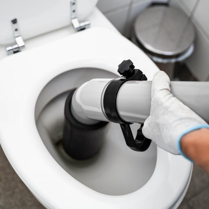Actual product image Wiltec High-pressure Pipe-cleaning Pump for Quick Cleaning of Pipes Drain Cleaner for Bath & Toilet (1 pcs.)