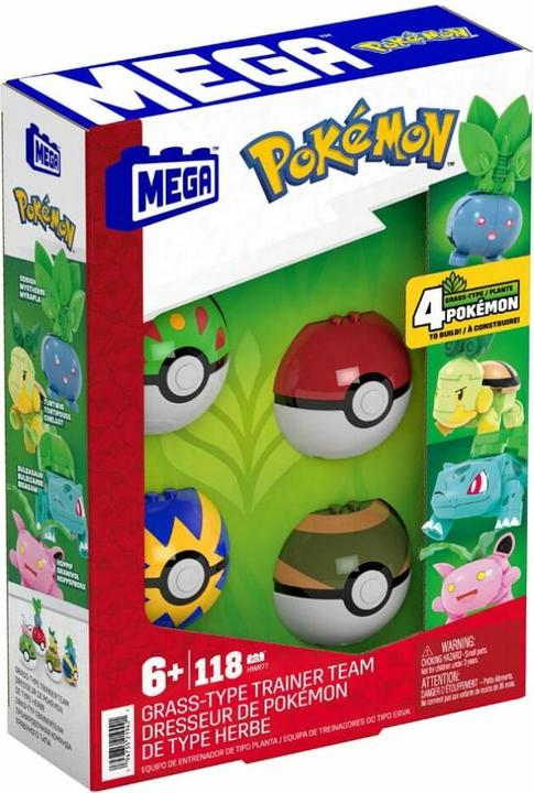 Image du produit MEGA Pokémon 4 types de plantes Set Pokémon