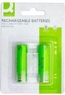 Image du produit Q-Connect Batterie rechargeable AA/HR6 2ST (1 pcs, AA, 2600 mAh)