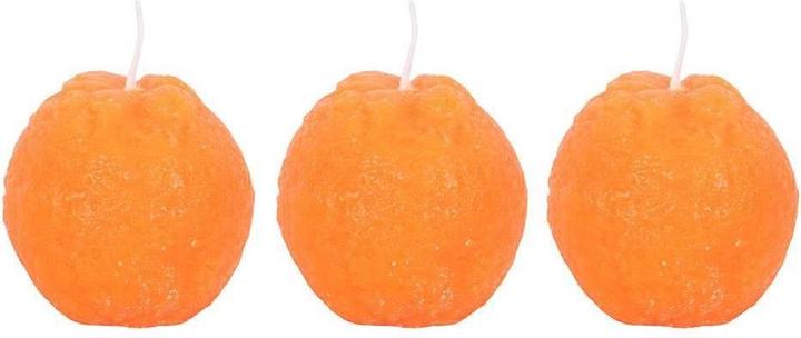 Produktbild Something Different Kerze Orange Förmig 3erPack (3 Stk.)
