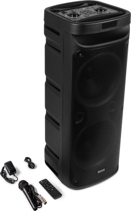 Produktbild Fenton Partybox - Track610 portable speaker met Bluetooth - Karaoke set met microfoon (10 h, Akkubetrieb, Netzbetrieb)