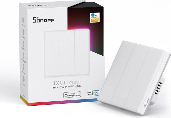 Actual product image Sonoff TX Ultimate Smart Touch Wall Switch