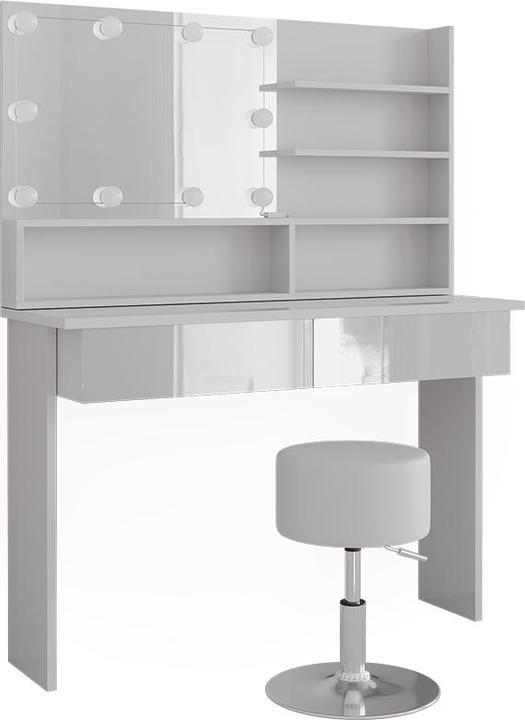 Vicco Azur mit Hocker und Beleuchtung (120 x 40 x 83.5 cm)