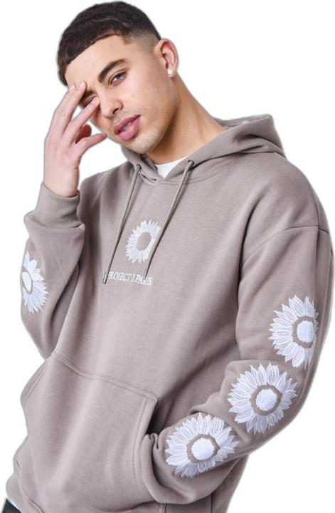 Immagine prodotto Project X Paris Felpa con cappuccio con girasole ricamato (S)