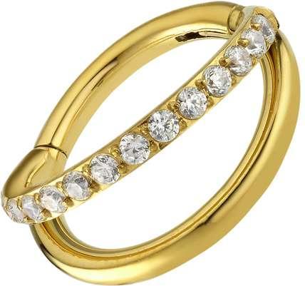 Bijouteria Ohrpiercing (Chirurgenstahl 316L, Kristall)