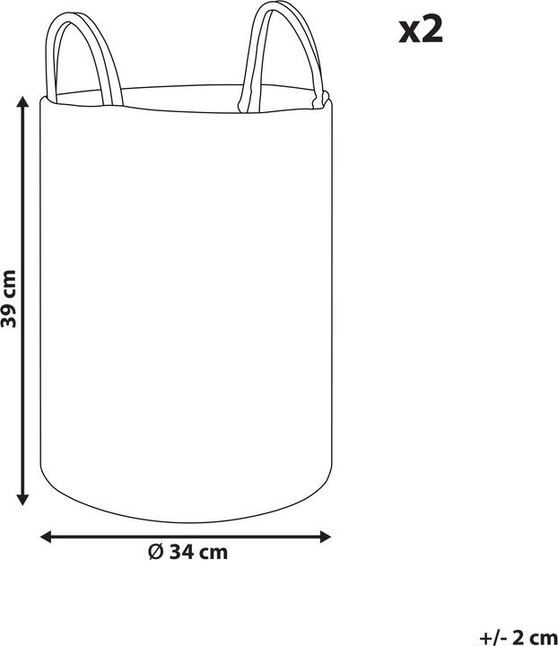 Produktbild Beliani Saryk (2 x, 34 x 34 x 39 cm)