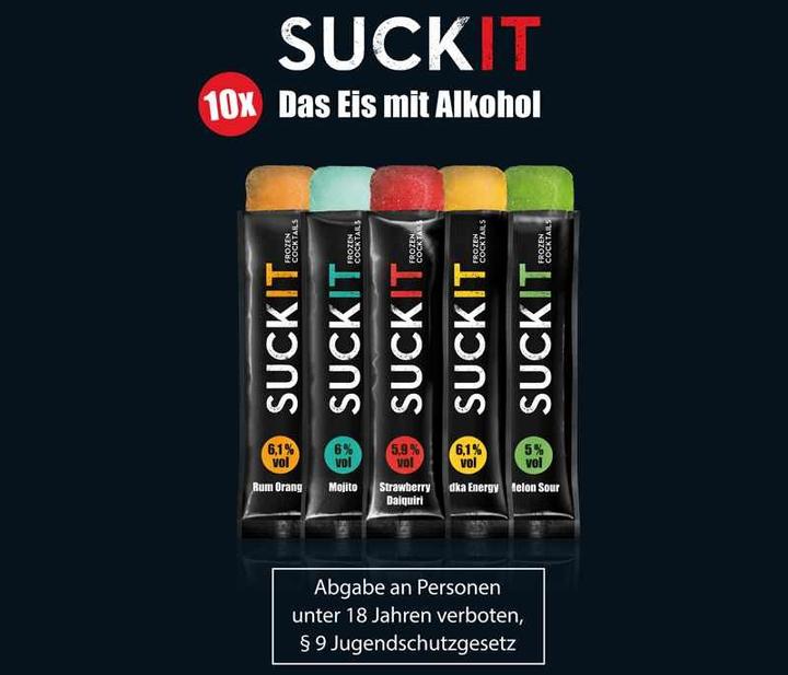 Produktbild SUCKIT ICE Alkohol Glace 10er Box (1 x 40 cl)