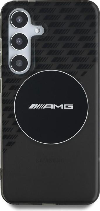 Produktbild Mercedes AMG Transparent Rhombs MagSafe Case for Samsung Galaxy S25 - Black (Samsung Galaxy S25)