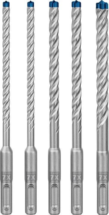 Bosch Professional Zubehör EXPERT SDS plus-7X Hammerbohrer-Set, 6/6/8/8/10 mm, 5-tlg. (6, 8, 10 mm)