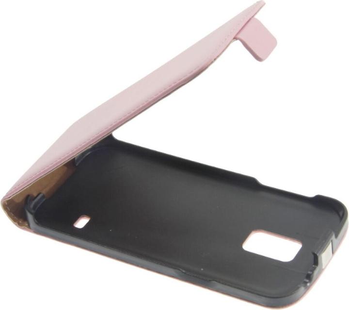 Produktbild OEM Slim Leder Flip Case Galaxy S5 mini - rosa (Samsung Galaxy S5 Mini)