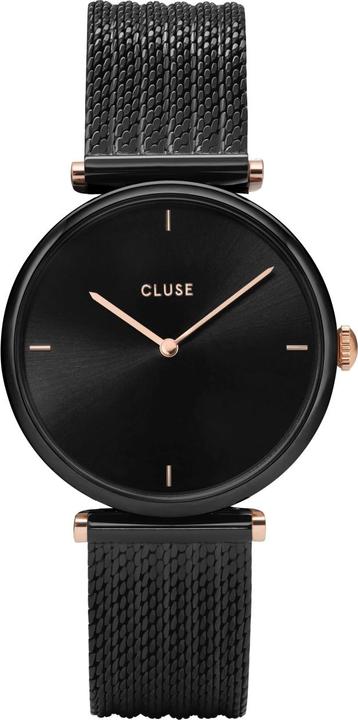 Cluse Triomphe Mesh Black (Analogue wristwatch, 33 mm)