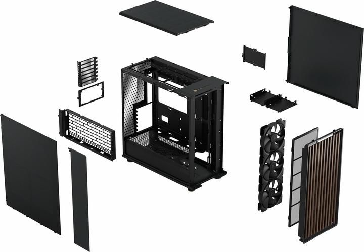 Produktbild Fractal North XL Charcoal Black (mATX, Mini-ITX, ATX, E-ATX)