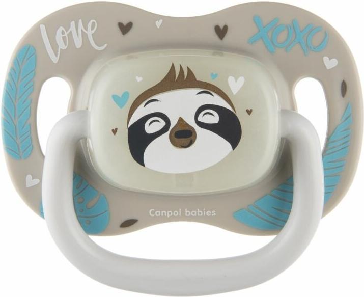 Actual product image Canpol Babies Exotische Tiere Silikon Schnuller Faultier 6-18m (6 - 18 M.)
