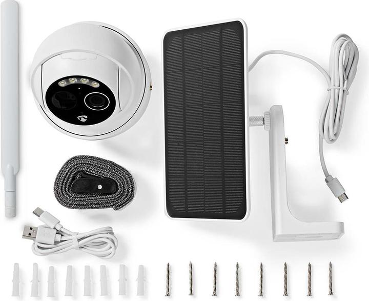 Productafbeelding Nedis SmartLife buitencamera | 4G | Full HD 1080p | Pan kantelen | IP65 | Cloud opslag (optioneel) / micr (1920 x 1080 Pixels)