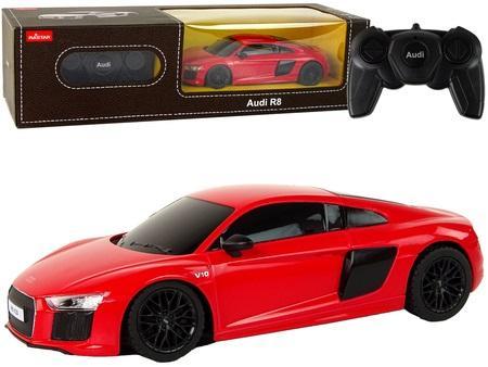 Productafbeelding Rastar Auto R/C Audi R8 1:24 rood