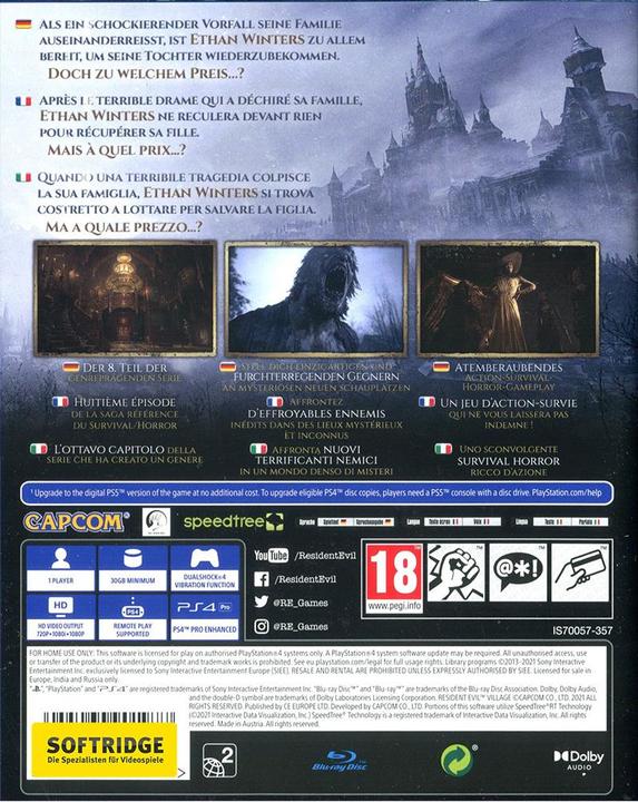 Immagine prodotto Capcom Villaggio del male residente (PS4, Multilingue)