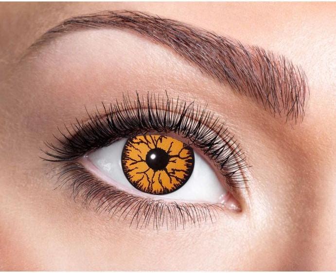 Eyecatcher Farbige Kontaktlinsen Monster (Orange)