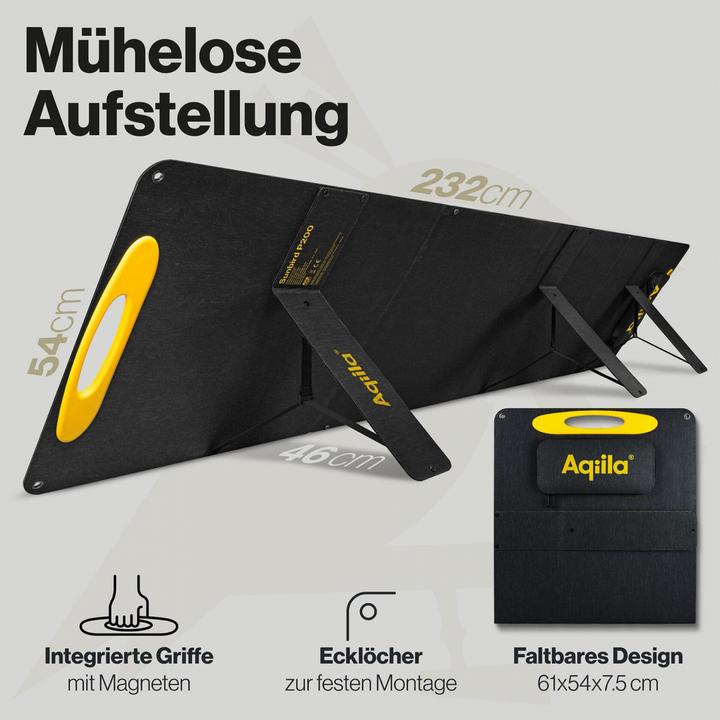 Produktbild Aqiila Sunbird P56 - Foldable solar panel (56 W, 1.34 kg)