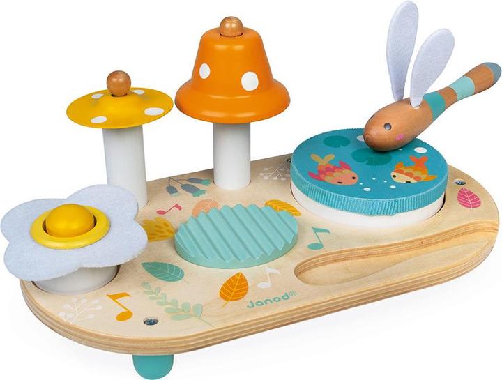 Janod Music table with 5 functions Pure (German, Spanish, French, Dutch, Italian, English)