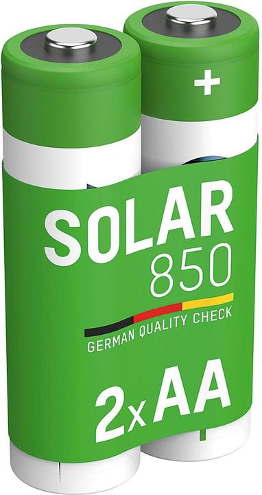 Actual product image Ansmann Solar NiMH battery Mignon AA type 850 (min. 800 mAh) maxE (2 pcs., AA, 800 mAh)