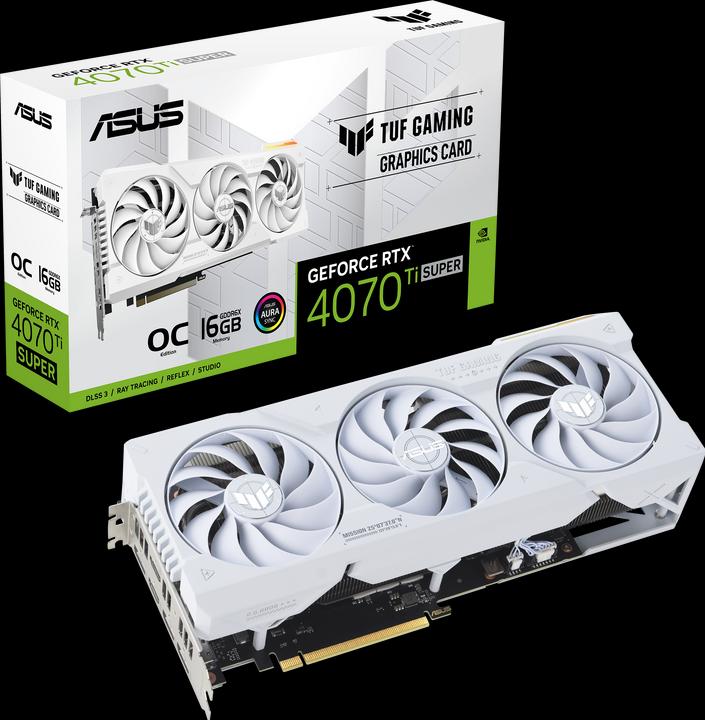 Actual product image ASUS TUF-RTX4070TIS-O16G-WHITE-GAMING (16 GB)