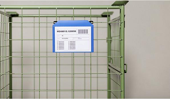 Produktbild Valdemar Krog Gitterboxtasche, mit Einhängehaken und Magnetstreifen, VE 50 Stk, DIN A5 quer (A5)