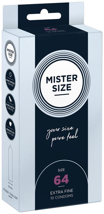 Actual product image Mister Size 64 Condom Display 6x10 pieces (60 pcs.)