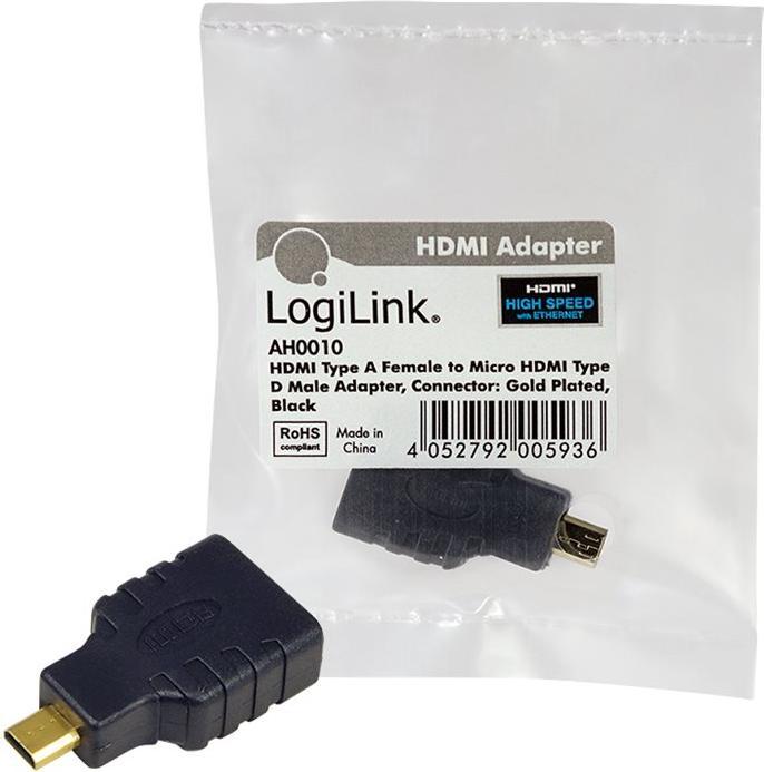Actual product image LogiLink Micro HDMI to (HDMI)