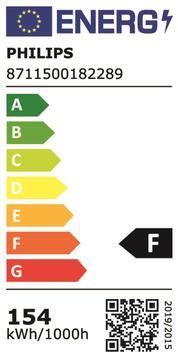 Energie-Label Philips Entladungslampe (E40, 154 W, 16600 lm, 1 x, F)