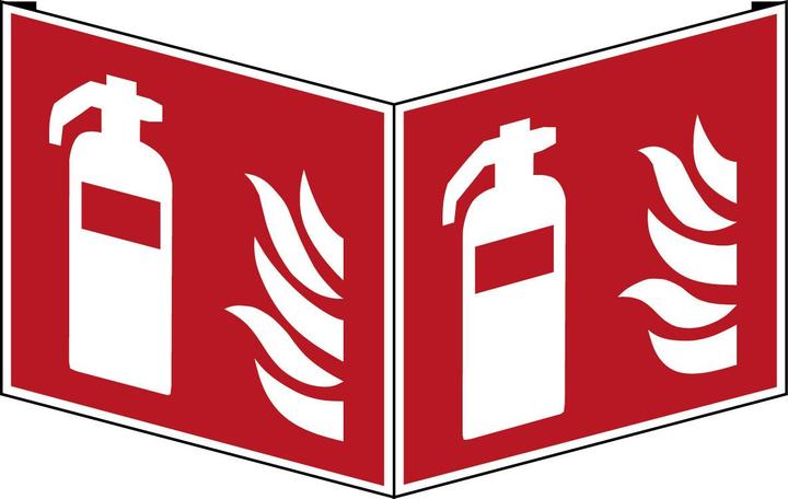 Produktbild Brady PIC-403G/412-W-200x400-B-455, Fahnen - und Winkelschilder: Feuerlöscher/Löschschlauch