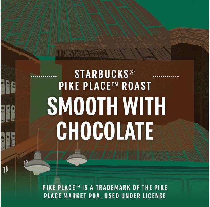 Actual product image Starbucks Pike Place Roast by Nespresso Medium Roasts (10 x Port.)