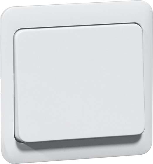 Peha Bouton-poussoir 1f Standard blanc pur