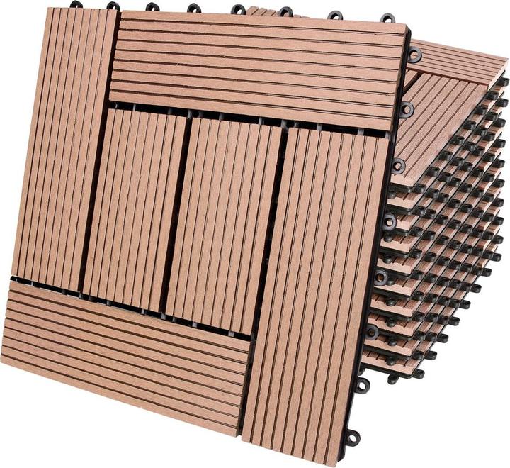 Produktbild Casaria WPC Fliesen (11 x, 30 x 30 x 2 cm)