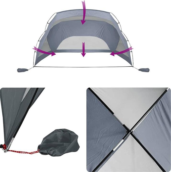 Produktbild VidaXL Lyris (Strandzelt + Strandmuschel, 2.90 kg)
