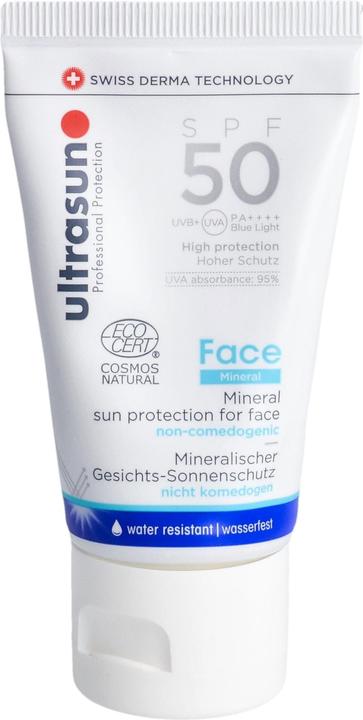 Energie-Label Ultrasun Face Mineral (Sonnencreme Gesicht, SPF 50, 40 ml, 500 g)