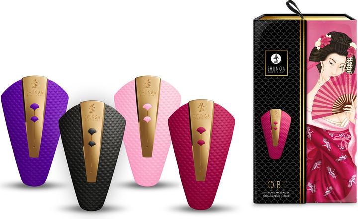Actual product image Shunga Obi Intimate Massager Rasberry
