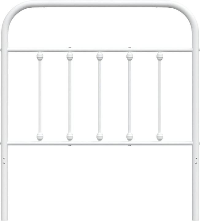 Image du produit VidaXL Kopfteil Metall Weiss 90 cm, Farbe: Weiss, Material (95 x 3 x 100 cm)