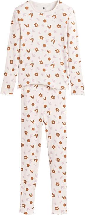 Produktbild La Redoute Collections Gerippter Pyjama mit Blumenmuster (102)