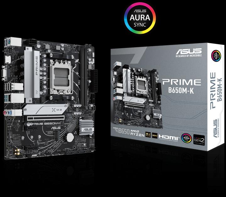 Produktbild ASUS Prime B650M-K (AM5, AMD B650, mATX)