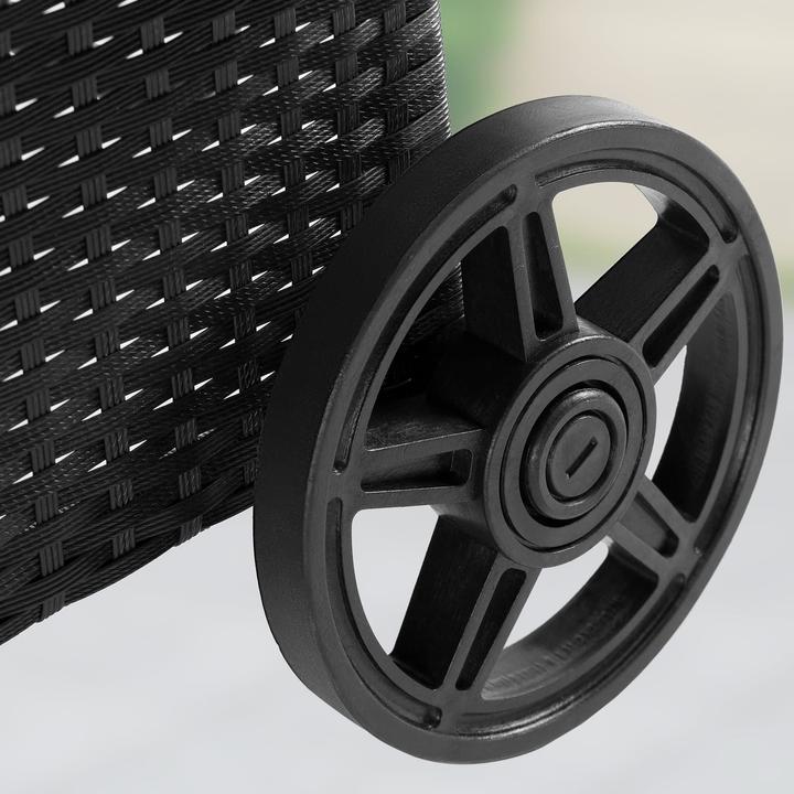 Produktbild Casaria Polyrattan Gartenliege (193 cm)