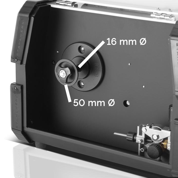 Immagine prodotto Stahlwerk Saldatrice ad arco schermato MIG MAG 135 ST IGBT con 135 ampere con mano elettrica