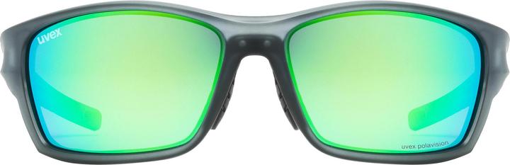 Actual product image Uvex Sports 232 P (smoke matt, polavision mirror green (S3))
