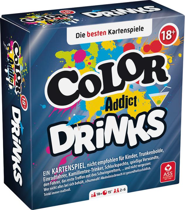 Immagine prodotto ASS Altenburg 22584165 - Color Addict - Bevande, gioco di carte, 2-6 giocatori, da 18 anni (edizione DE) (Tedesco)
