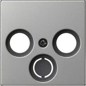 Produktbild Gira Abd. Koaxial-Antennensteckd. System 55 Edelstahl (Antennendose)